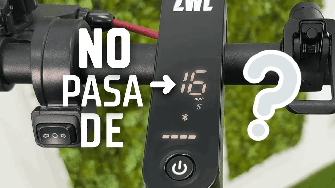 Porque é que a minha scooter elétrica não ultrapassa os 16?